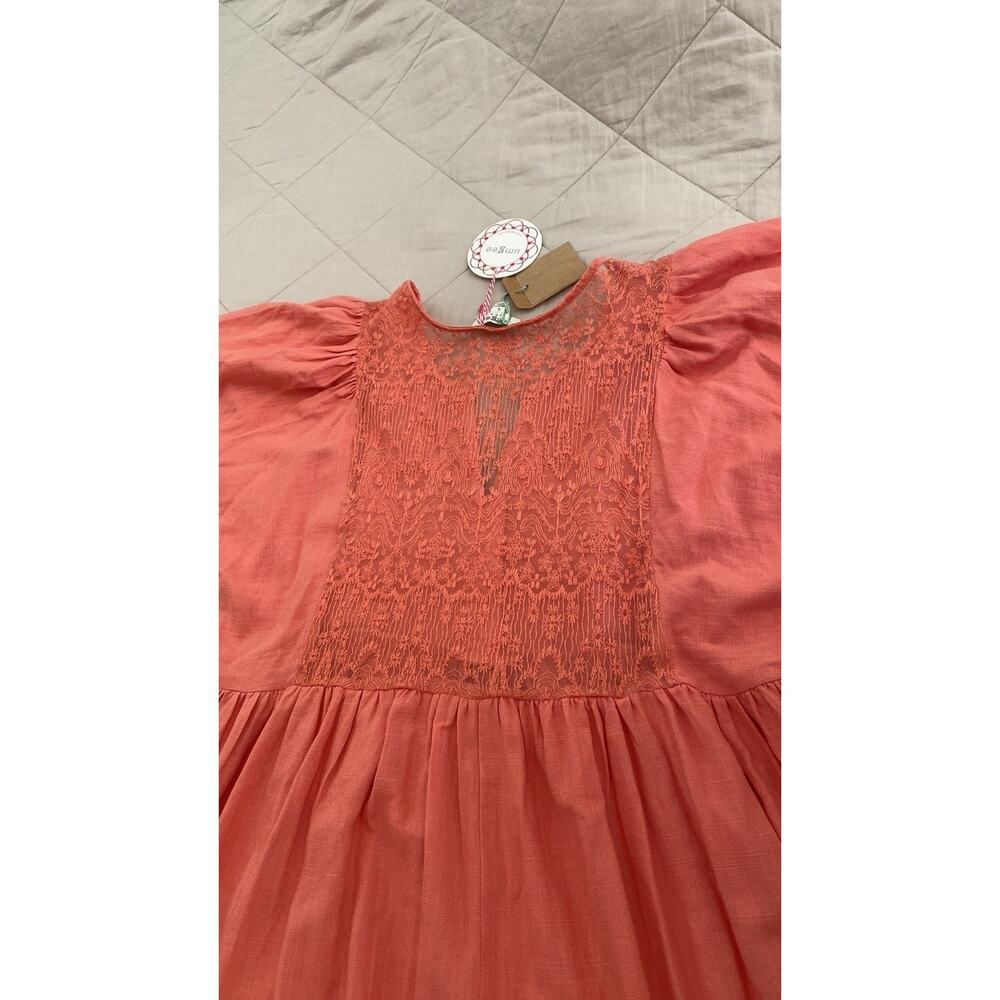 Umgee Womens Dress Size L Coral Lace - NWT - Picture 6 of 7